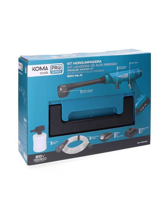 Kit Hidrolimpiadora 20 V + Batería 2.0 Ah 08770 + Cargador 2,3 A 08772 KOMA TOOLS