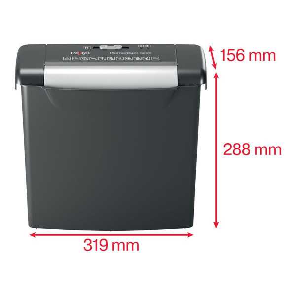 Destructora de Documentos S206, 6 Hojas REXEL