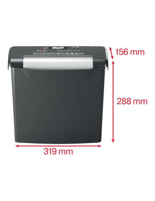 Destructora de Documentos S206, 6 Hojas REXEL