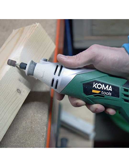 Multiherramienta Rotativa 170W, 190 Accesorios, con Cable 2 m KOMA TOOLS