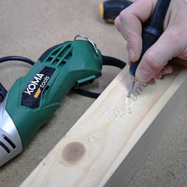 Multiherramienta Rotativa 170W, 190 Accesorios, con Cable 2 m KOMA TOOLS