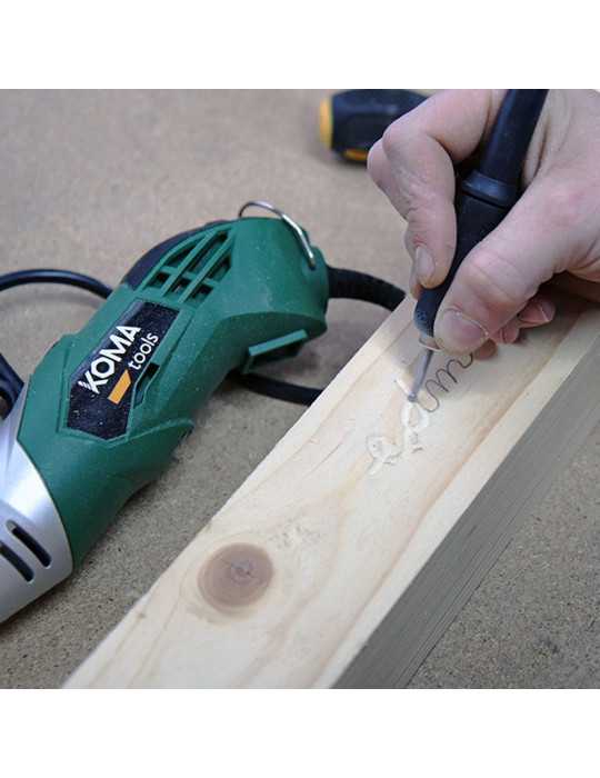 Multiherramienta Rotativa 170W, 190 Accesorios, con Cable 2 m KOMA TOOLS