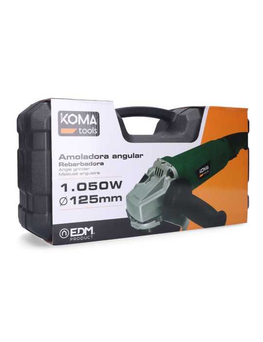 Amoladora Angular Electrica con Maletín, Ø125 mm, 1050 W KOMA TOOLS