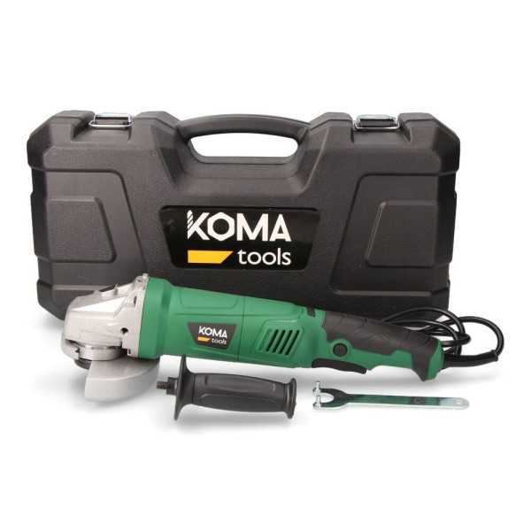 Amoladora Angular Electrica con Maletín, Ø125 mm, 1050 W KOMA TOOLS