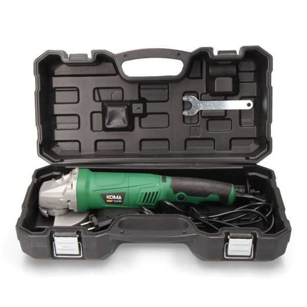 Amoladora Angular Electrica con Maletín, Ø125 mm, 1050 W KOMA TOOLS