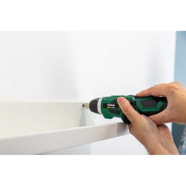Kit Atornillador Recargable 3,6 V con 53 Accesorios y Cargador KOMA TOOLS
