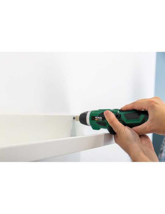 Kit Atornillador Recargable 3,6 V con 53 Accesorios y Cargador KOMA TOOLS