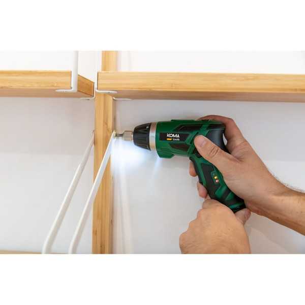 Kit Atornillador Recargable 3,6 V con 53 Accesorios y Cargador KOMA TOOLS