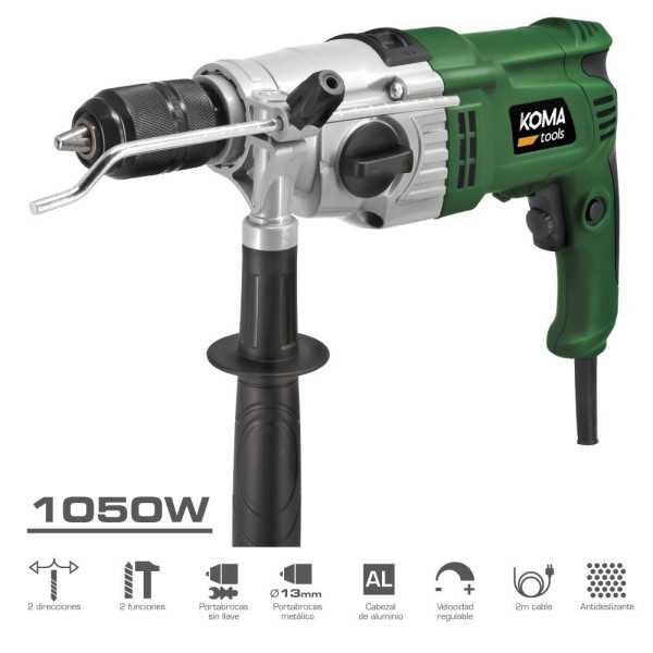 Taladro Percutor 1050W con Cable de 2 m KOMA TOOLS