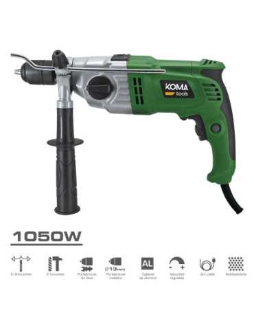 Taladro Percutor 1050W con Cable de 2 m KOMA TOOLS 2