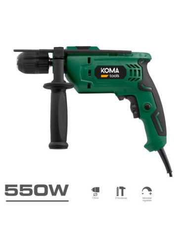 Taladro Percutor 550W con Cable de 2 m KOMA TOOLS 2