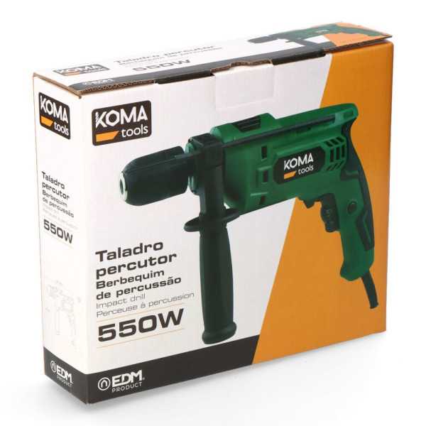 Taladro Percutor 550W con Cable de 2 m KOMA TOOLS