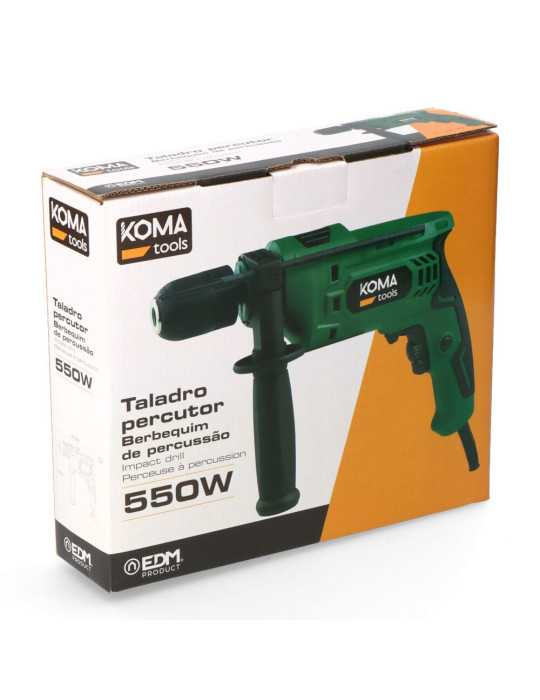 Taladro Percutor 550W con Cable de 2 m KOMA TOOLS