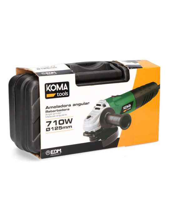 Amoladora Angular Electrica con Maletín, Ø125 mm, 710 W KOMA TOOLS