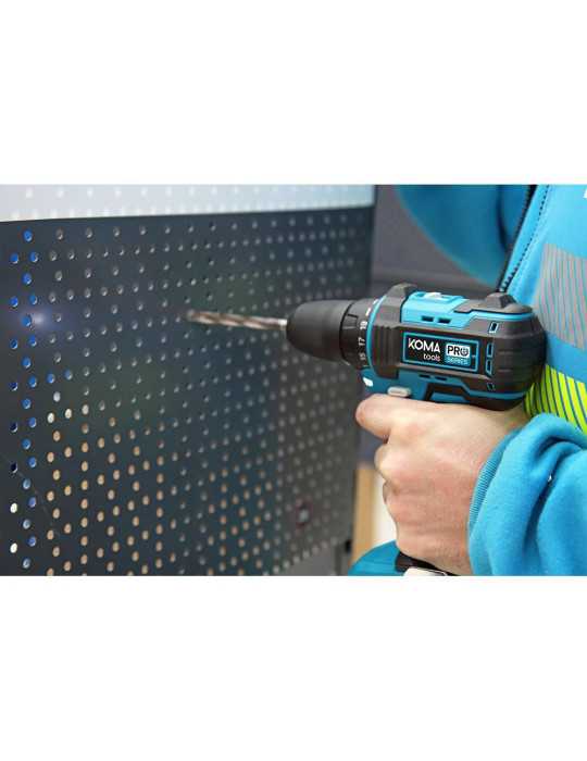 Taladro Atornillador 20 V Brushless, sin Batería Ni Cargador, Portabrocas Ø10 mm, 18,5 x 7 x 19,6 cm KOMA TOOLS
