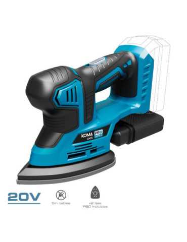 Lijadora tipo Mouse 20 V sin Batería Ni Cargador, 20,4 x 15,5 cm KOMA TOOLS