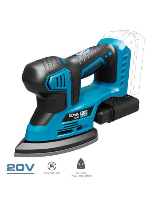 Lijadora tipo Mouse 20 V sin Batería Ni Cargador, 20,4 x 15,5 cm KOMA TOOLS