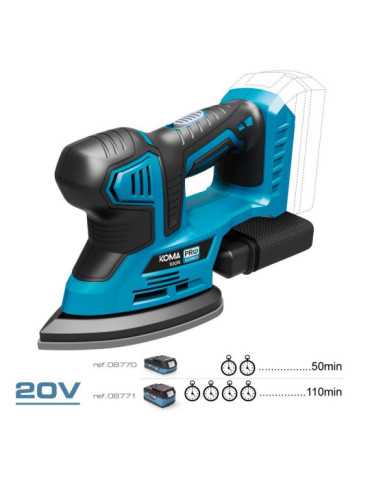 Lijadora tipo Mouse 20 V sin Batería Ni Cargador, 20,4 x 15,5 cm KOMA TOOLS 2