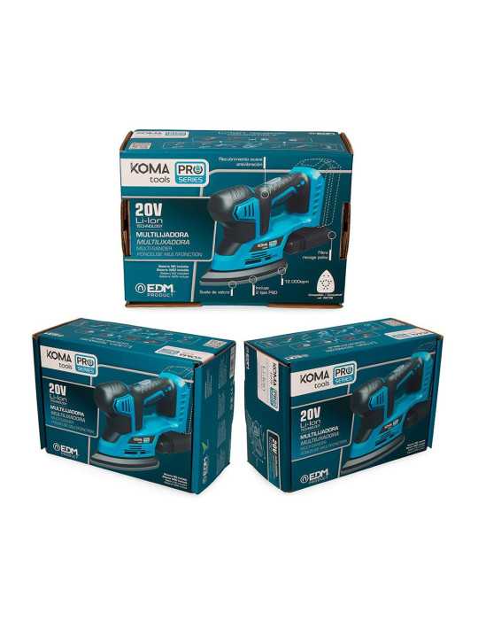 Lijadora tipo Mouse 20 V sin Batería Ni Cargador, 20,4 x 15,5 cm KOMA TOOLS