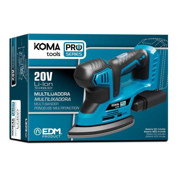 Lijadora tipo Mouse 20 V sin Batería Ni Cargador, 20,4 x 15,5 cm KOMA TOOLS
