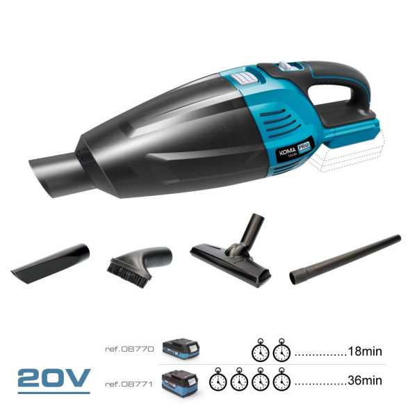 Aspirador 20 V sin Batería Ni Cargador 45,5 x 13,5 cm KOMA TOOLS