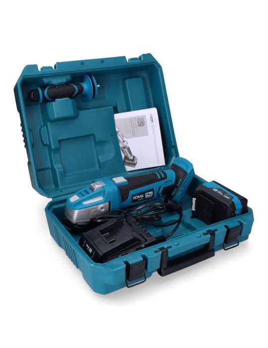 Kit Amoladora Angular 20 V Ø115 mm con 1 BATERíA 4.0Ah y Cargador 08772 KOMA TOOLS