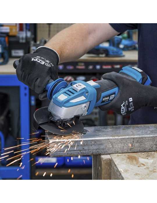 Kit Amoladora Angular 20 V Ø115 mm con 1 BATERíA 4.0Ah y Cargador 08772 KOMA TOOLS