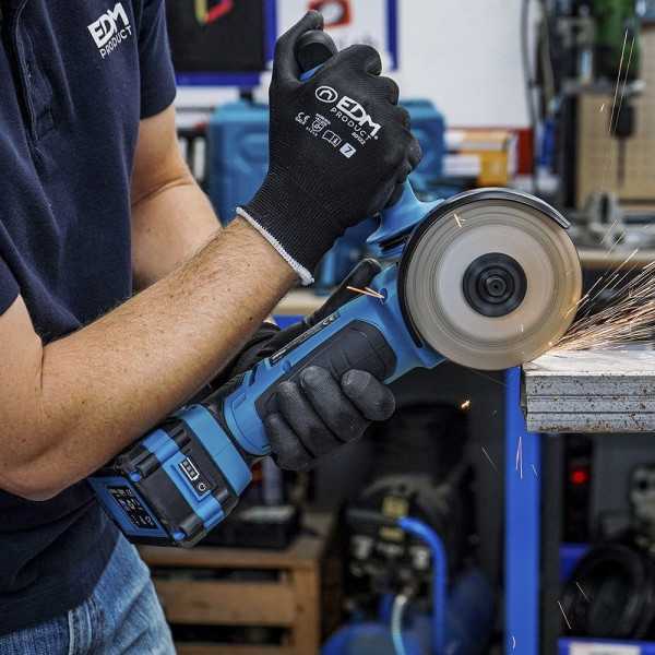 Kit Amoladora Angular 20 V Ø115 mm con 1 BATERíA 4.0Ah y Cargador 08772 KOMA TOOLS