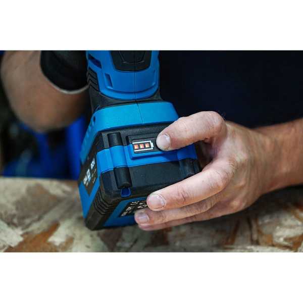 Kit Amoladora Angular 20 V Ø115 mm con 1 BATERíA 4.0Ah y Cargador 08772 KOMA TOOLS