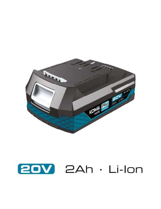 Batería Li-Ion 20 V 2.0 Ah 11,7 x 7,5 x 4,6 cm KOMA TOOLS