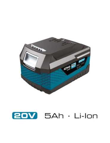Batería Li-Ion 20 V 5.0 Ah 11,8 x 7,4 x 6,7 cm KOMA TOOLS