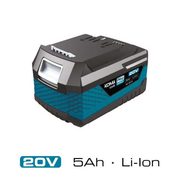 Batería Li-Ion 20 V 5.0 Ah 11,8 x 7,4 x 6,7 cm KOMA TOOLS