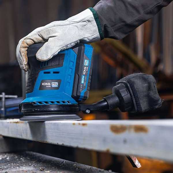 Lijadora Excentrica Brushless 20 V sin Batería Ni Cargador, 13 x 30 x 15 cm KOMA TOOLS