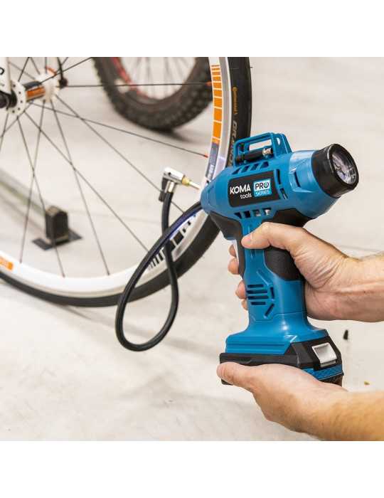Compresor de Aire 20 V 11 bar, sin Batería Ni Cargador, 7,5 x 17,5 x 22,5 cm KOMA TOOLS