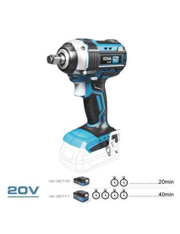 Llave de Impacto Brushless 20 V 280 Nm sin Batería Ni Cargador KOMA TOOLS 2