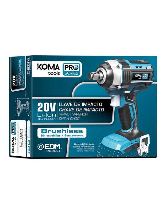 Llave de Impacto Brushless 20 V 280 Nm sin Batería Ni Cargador KOMA TOOLS