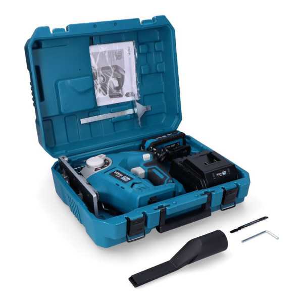 Kit Sierra de Calar 20 V con Bateria 2.0A y Cargador 08772. 23 x 21,5 cm KOMA TOOLS