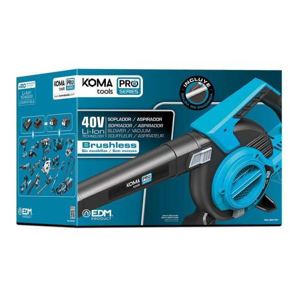 Soplador / Aspirador / Triturador Brushless 40V sin Baterias Ni Cargador KOMA TOOLS