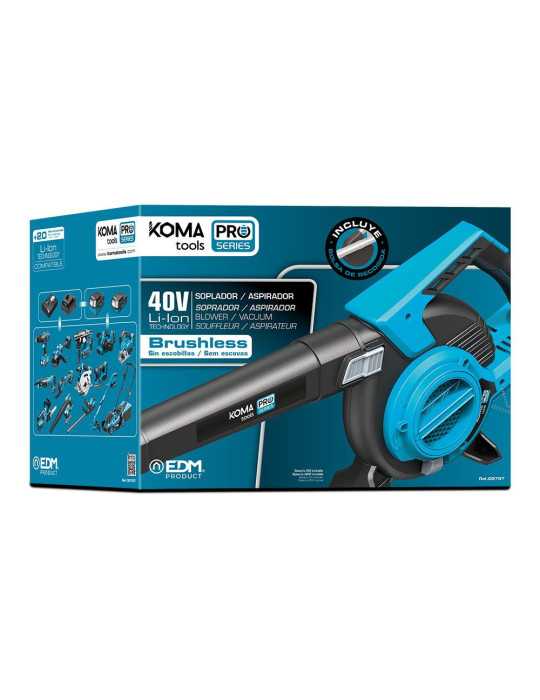 Soplador / Aspirador / Triturador Brushless 40V sin Baterias Ni Cargador KOMA TOOLS