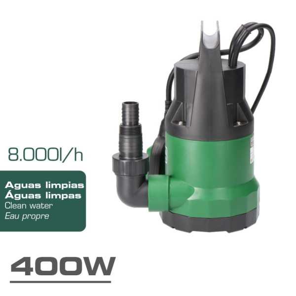 Bomba de Drenaje Aguas Limpias 400 W KOMA TOOLS