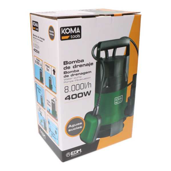 Bomba de Drenaje Aguas Sucias 400 W KOMA TOOLS