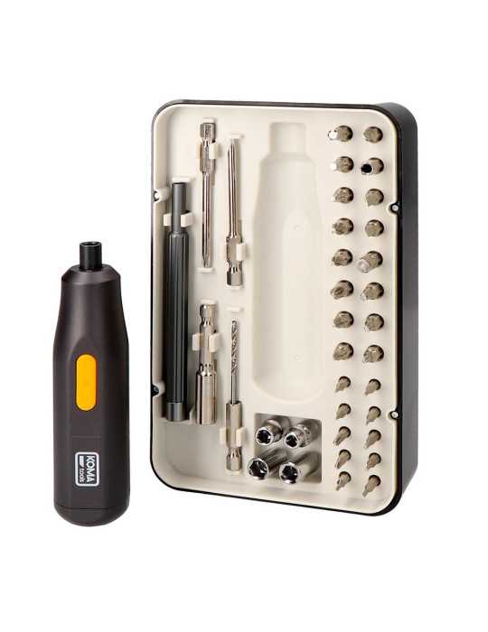 Kit Destornillador Recargable 3,7 V con 35 Accesorios KOMA TOOLS