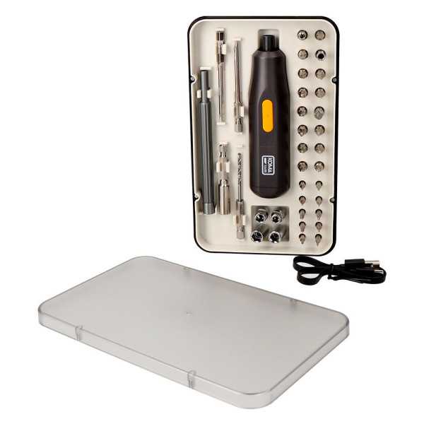 Kit Destornillador Recargable 3,7 V con 35 Accesorios KOMA TOOLS