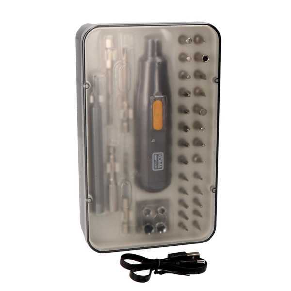 Kit Destornillador Recargable 3,7 V con 35 Accesorios KOMA TOOLS