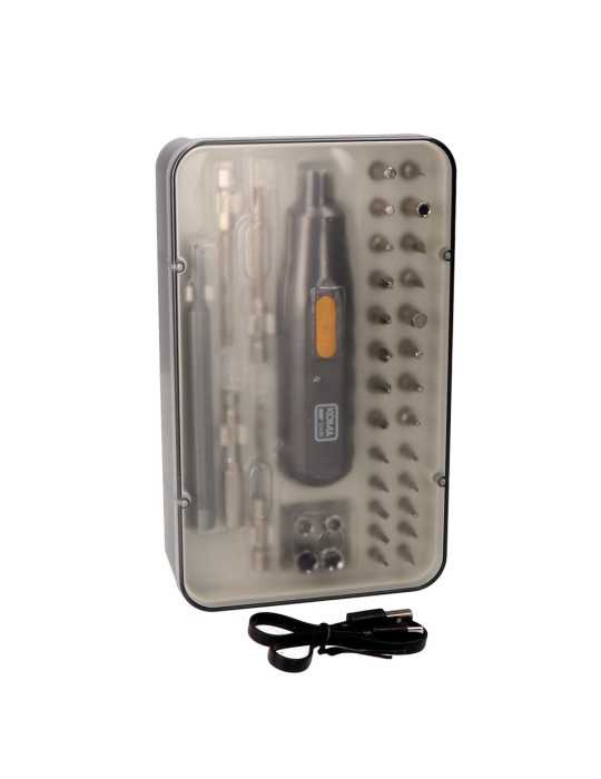 Kit Destornillador Recargable 3,7 V con 35 Accesorios KOMA TOOLS
