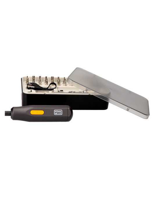 Kit Destornillador Recargable 3,7 V con 35 Accesorios KOMA TOOLS