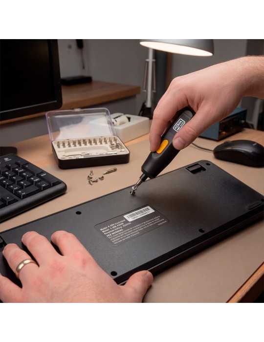 Kit Destornillador Recargable 3,7 V con 35 Accesorios KOMA TOOLS
