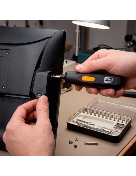 Kit Destornillador Recargable 3,7 V con 35 Accesorios KOMA TOOLS