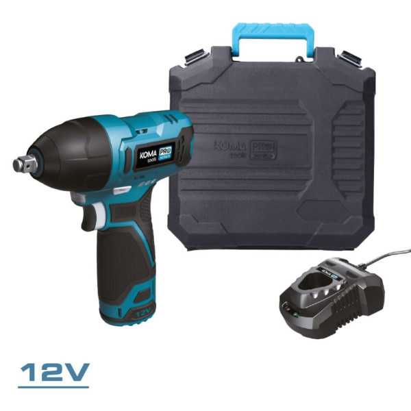 Kit Llave de Impacto 12 V con Bateria y Cargador KOMA TOOLS
