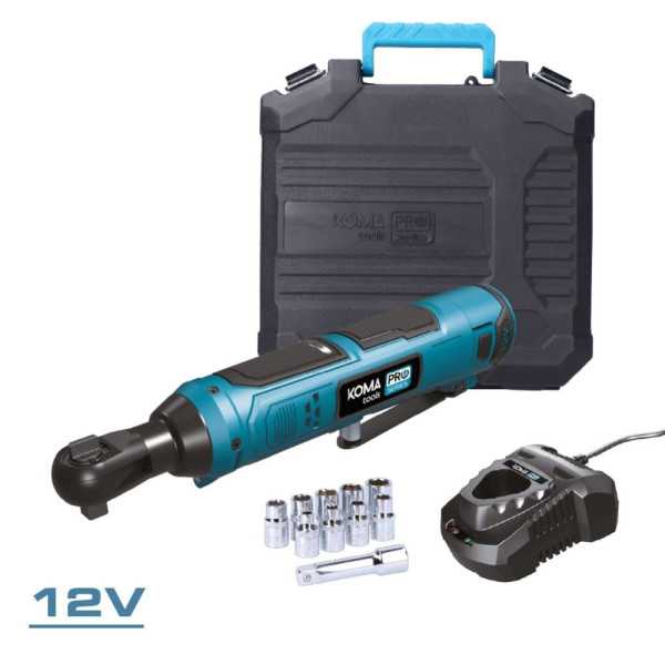 Kit Carraca 12 V con Accesorios, Bateria y Cargador KOMA TOOLS